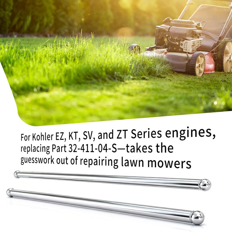 DZQPPC 2 Pack 32-411-04-S Engine Valve Push Rod for Kohler KT730 KT735 KT740 SV710 3241104S Ideal for Lawn Mowers Garden Tractors - Image 5